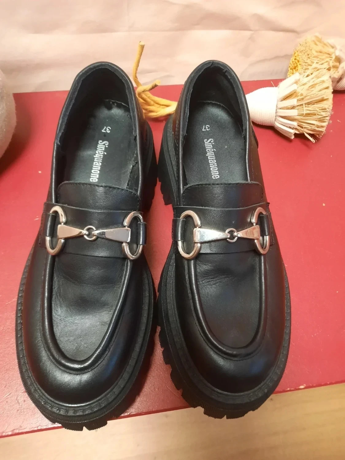 🙏 Leather shoes, women 37. Sinéquanone. – photo 5